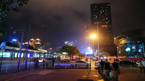 China at night 003 Stock-Footage 101652231