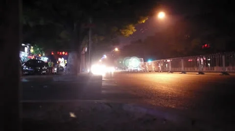 China Night Traffic Video stock 23819641