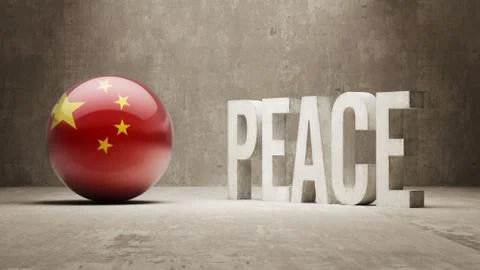 China. Peace Concept. Stock Illustration