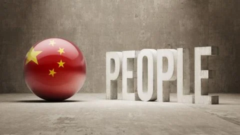 China. People Concept. Stock Illustration