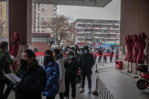 China reports first Covid-19 death in eight months, Beijing - 14 Jan 2021 Stock Photos