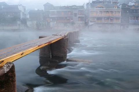 China river landscape Stock Photos