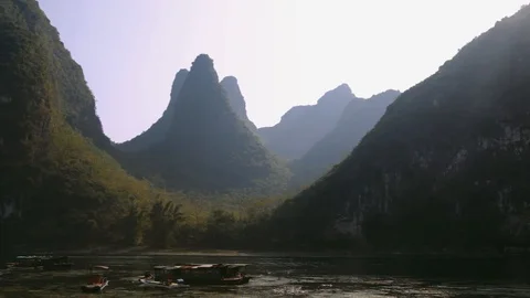 China river panoramic view of my Canon L Stock Footage 105248517