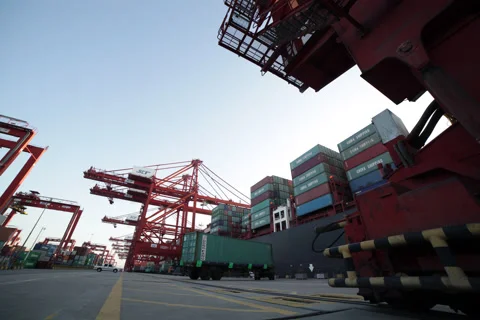 China Seaport Timelapse Vidéo 54958363