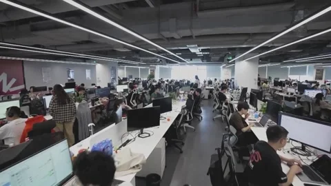 China: Shanghai builds AI future with massive talent base, model incubato... Stock Footage 323914626