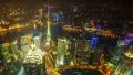 China Shanghai, day to night ( panning timelapse ) HD Footage