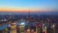 China Shanghai Skyline, Day to Night. TimeLapse. HD Footage