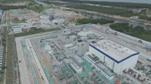 China: Small modular reactor Linglong One completes cold functional tests... Stock Footage 320722417