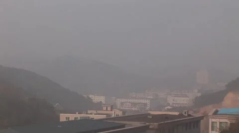 China Smog 스톡 동영상 49548549