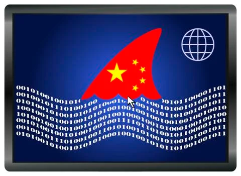 China Spying Illustrazione stock