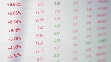 China stock markets data changing fast Stock Footage 85628930