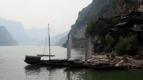 CHINA THREE GORGES YANGTZE RIVER BEAUTIFUL Stock Footage 49414052