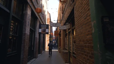 China Town Ally Stock Footage 115560757