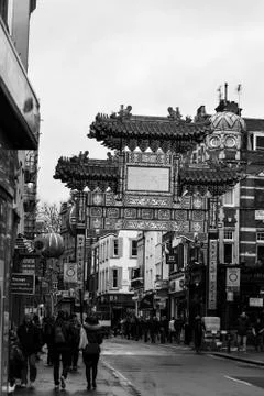 China Town Entrance at London Stock Photos