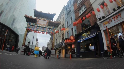 CHINA TOWN time lapse Vídeos de archivo 102342340