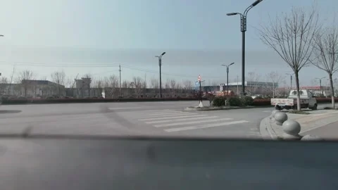 China: Two cars collide at intersection in Henan, China 스톡 동영상 331291902