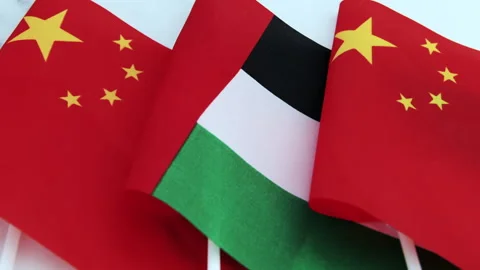 A China, UAE relations concept. Stock Footage 317549246