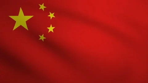 China Waving Flag Background Animation. Looping seamless 3D animation. Moti.. Stock Footage 229083414