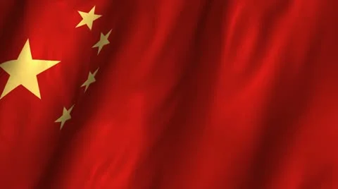 China Waving Flag1080 Stock Footage 11367426