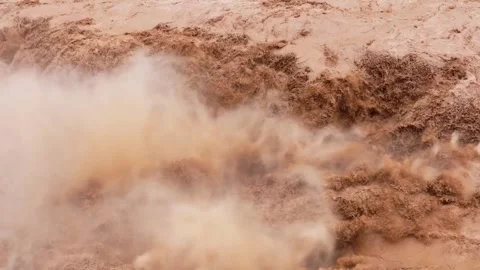 China Yellow River Bend 4K Stock Footage 335581785