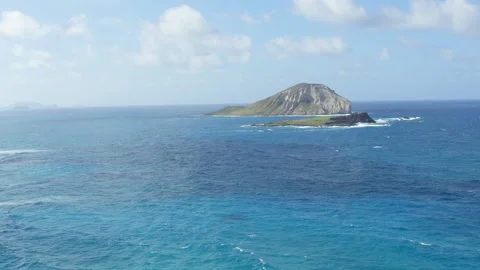 Chinaman's Hat Oahu Video stock 155558212