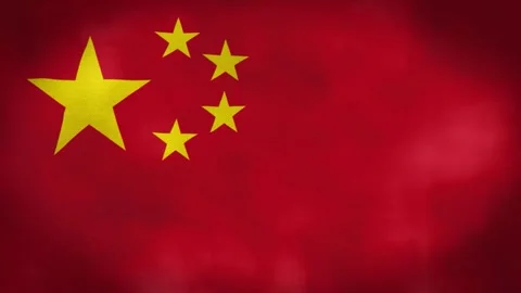 China’s flag is waving 3D animation Stock Footage 276651172