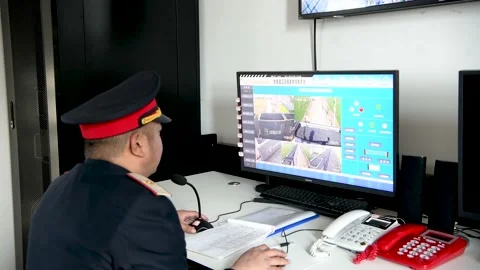 China's remote and centralized control of railway crossings Stock Footage 167674768