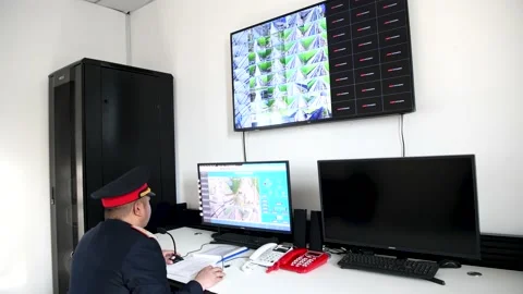 China's remote and centralized control of railway crossings Stock Footage 167674773