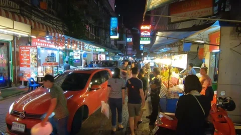 Chinatown of Bangkok Stock Footage 107274119