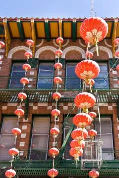 Chinatown lanterns Stock Photos