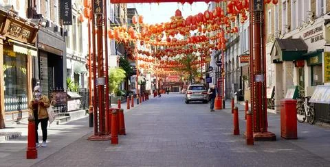 Chinatown at lockdown Stock Photos