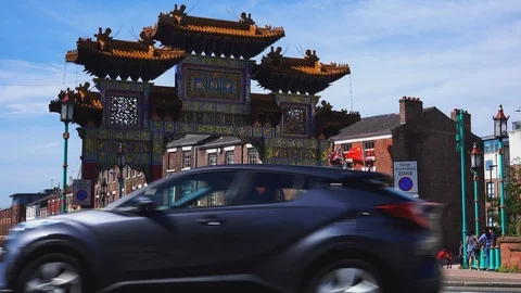Chinatown road Stock Footage 127405889