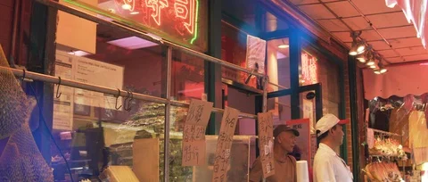 Chinatown storefront Stock Footage 116762621