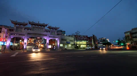 Chinatown Timelapse Stock Footage 24940327
