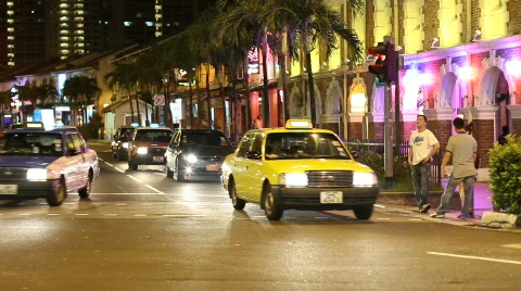Chinatown Traffic Stock-Footage 588411
