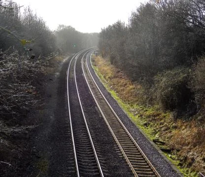 Chineham train lines Stock Photos