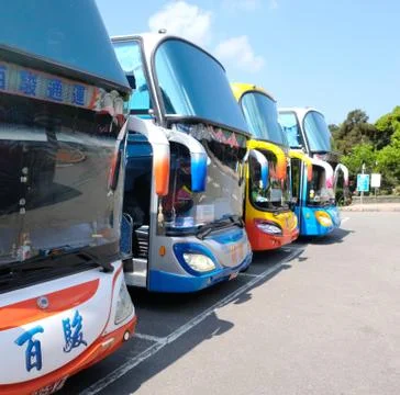 Chines buses Foto stock