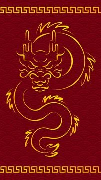 Chines Year of the Dragon Stock Illustration