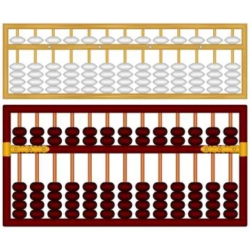 Chinese abacus Stock Illustration