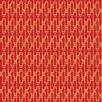 Chinese abstract seamless pattern vector, red color. Illustration of traditio Stock Illustration