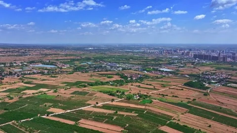 Chinese  ancient architecture,It is located along the Weihe River in Xianyang Stock Footage 325142131
