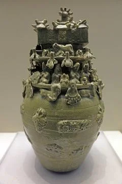 Chinese ancient ceramic ware Stock Photos