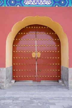 Chinese ancient gate Stock Photos