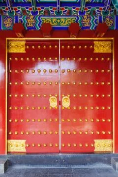Chinese ancient gate Stock Photos
