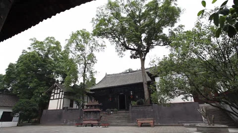 Chinese ancient temples Stock Footage 25685997