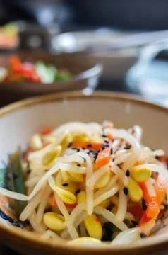 Chinese appetizer with bean sprout Stock Photos