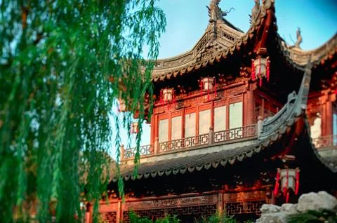 Chinese architecture. Stock Photos
