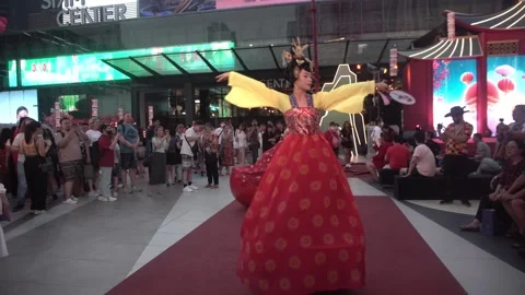 Chinese art performance during the Chinese Lunar New Year 2024. Stock Footage 293689680