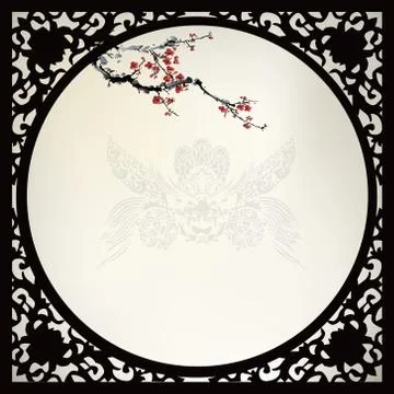 Chinese background Stock Illustration