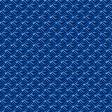 Chinese blue seamless pattern dragon fish scales simple seamless pattern Na.. Stock Illustration
